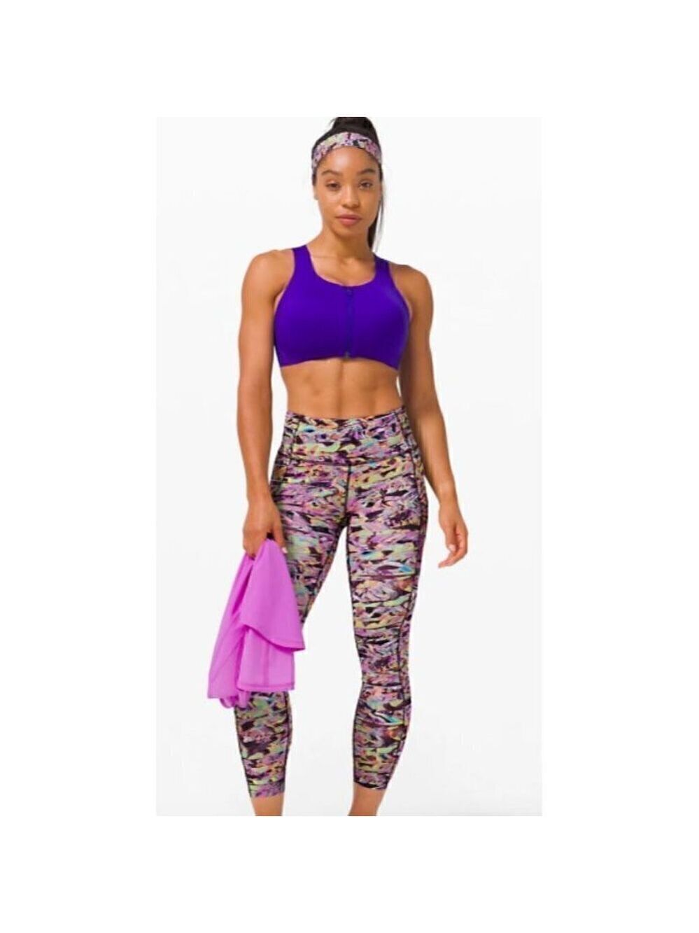 LULULEMON Size 6 Fast and Free Tight II 25" Seawheeze 2020 Super Sonic Alpine